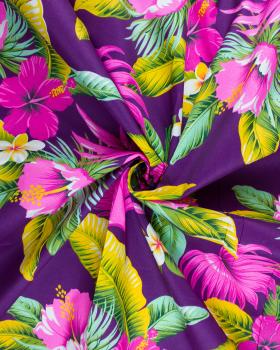 Polynesian fabric MAHANA Purple - Tissushop